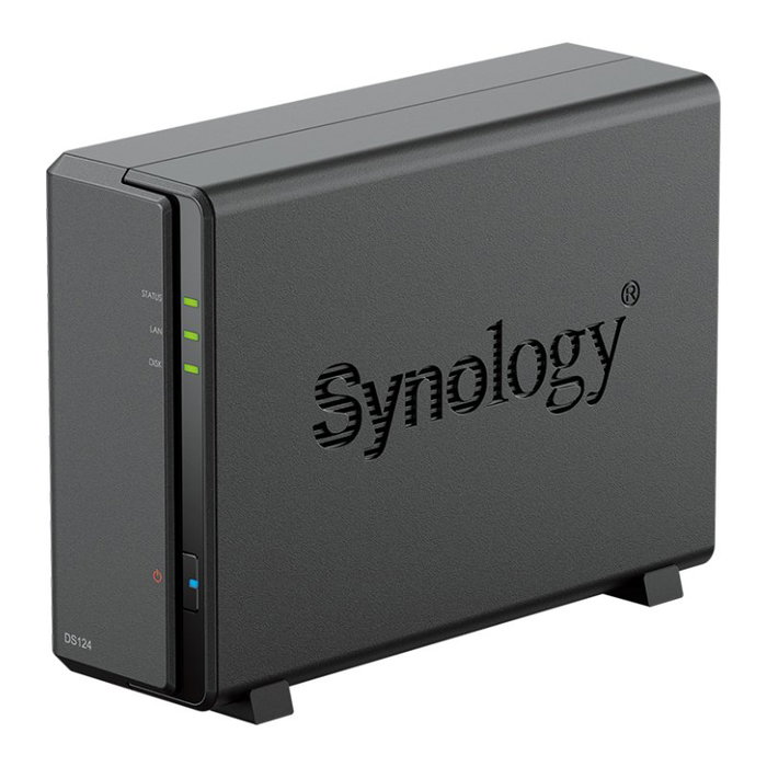 Synology DiskStation DS124 NAS de 1 bahía, 1 GB DDR4, Negro